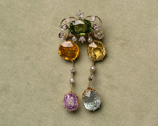 Edwardian Harlequin Pendant-Brooch