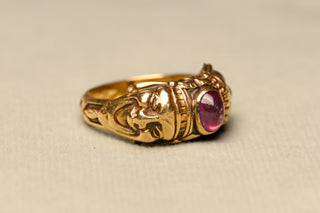 Art Nouveau Comedy & Tragedy Ring