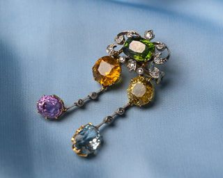 Edwardian Harlequin Pendant-Brooch
