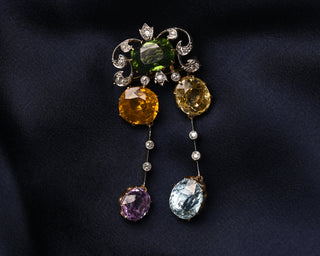 Edwardian Harlequin Pendant-Brooch