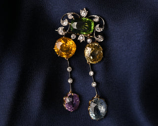 Edwardian Harlequin Pendant-Brooch