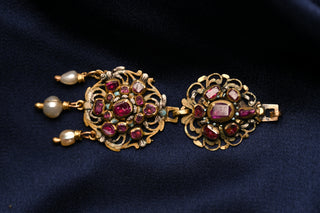 Baroque Period Ruby and Enamel Pendant