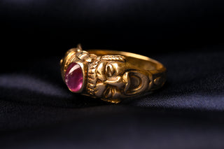 Art Nouveau Comedy & Tragedy Ring