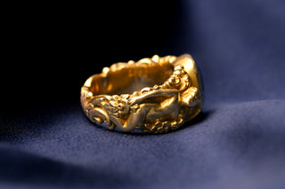 French Art Nouveau Sapphire Ring