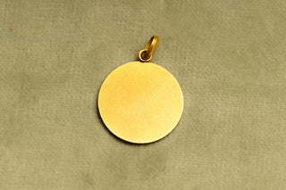 French 18K Gold Art Nouveau Medal Pendant of La France by Tairac c.1900