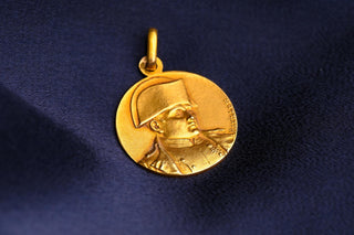 French 18K Gold Napoleon Medal Pendant by Ernest-Auguste Révillon c.1900