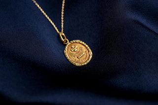 Vintage French Alphonse Augis “+ Qu’hier – Que Demain” Heart Pendant, 1936