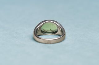 Vintage Platinum & Colombian Emerald Solitaire Ring, Vienna c.1935