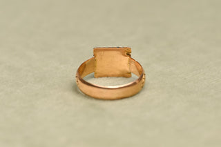French Regional Emerald “Tombeau” Ring, Poitou-Charentes, c.1830
