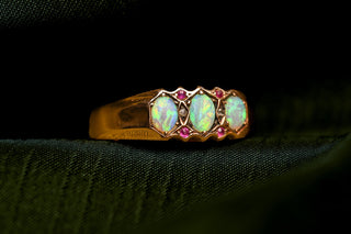 Victorian Opal Band Ring