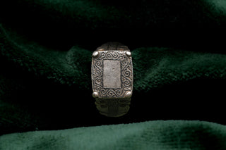 Medieval Islamic Silver Ring Seljuq Niello
