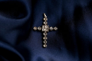 18th-Century French Provincial Diamond Cross Pendant