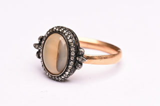 Antique Agate & Diamond Cluster
