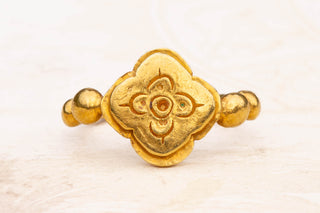 Ancient Javanese Gold Lotus Ring