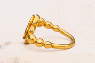 Ancient Javanese Gold Lotus Ring