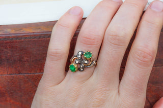 Unusual Georgian Emerald Ring