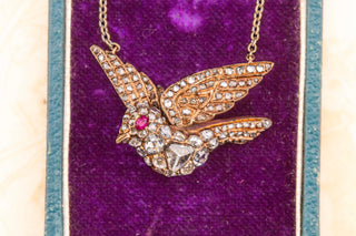 Georgian Diamond Dove Necklace