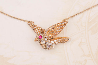 Georgian Diamond Dove Necklace