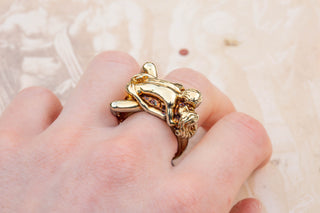 Heavy Vintage Erotic Ring