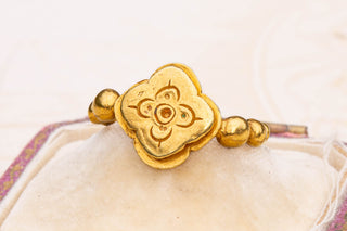 Ancient Javanese Gold Lotus Ring