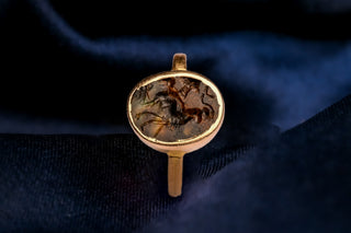 Ancient Roman Triton Intaglio Ring