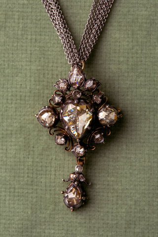 Georgian Rose Cut Diamond Necklace