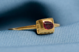 Renaissance Table-Cut Ruby Ring