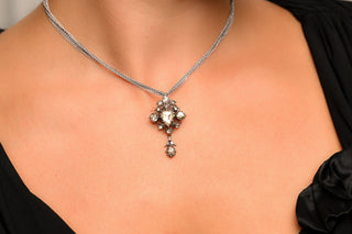 Georgian Rose Cut Diamond Necklace