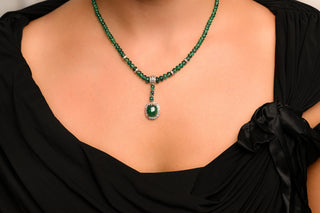 Emerald and Diamond Necklace