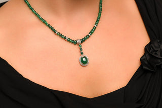Emerald and Diamond Necklace