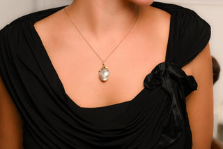 Antique French Mother of Pearl Locket