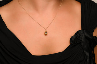 Antique Russian Sapphire Egg Pendant