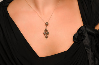 Antique French Rose-Cut Diamond Pendant