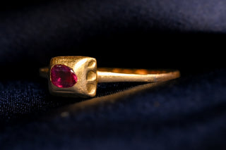 Renaissance Table-Cut Ruby Ring