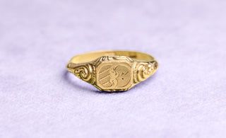 French Pinchbeck Signet Ring, c.1820