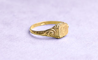 French Pinchbeck Signet Ring, c.1820