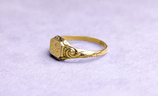 French Pinchbeck Signet Ring, c.1820