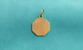 Vintage 9K Gold Pisces Zodiac Pendant, c.1980