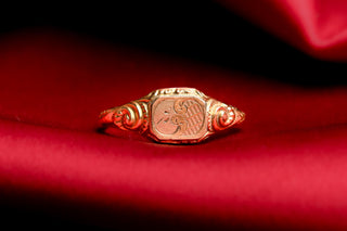 French Pinchbeck Signet Ring, c.1820