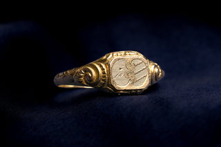 French Pinchbeck Signet Ring