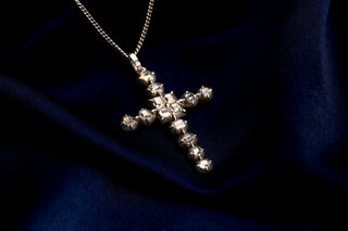 18th-Century French Provincial Diamond Cross Pendant