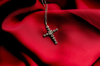 18th-Century French Provincial Diamond Cross Pendant