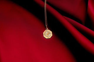 Vintage 9K Gold Pisces Zodiac Pendant, c.1980