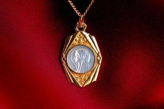 Art Deco Mother-of-Pearl Pendant