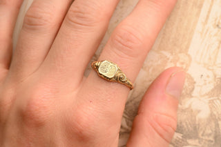 French Pinchbeck Signet Ring, c.1820