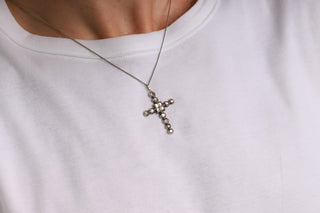 18th-Century French Provincial Diamond Cross Pendant
