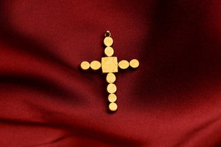 18th-Century French Provincial Diamond Cross Pendant