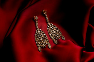 Antique Rose Cut Diamond Earrings