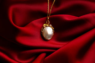 Antique French Mother of Pearl Locket