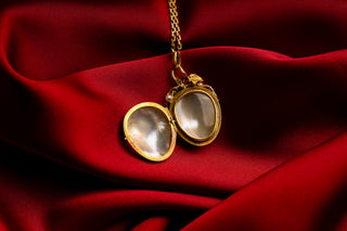 Antique French Mother of Pearl Locket